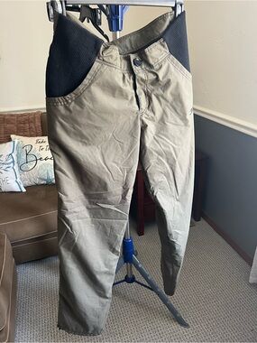 Mother Nature Women’s Breeches Gray/Black Size 12 Polyester hiking Pants # 279